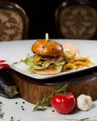 Burger black angus