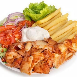 Gyros Hreanaki XXL puișor la farfurie