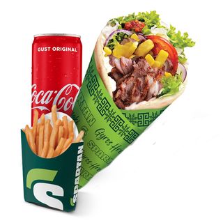 Meniu Gyros Hreanaki Pui la lipie