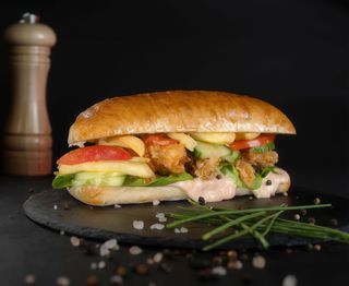 Ciabatta cu crispy de pui