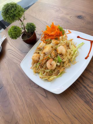 Taietei la wok cu creveți