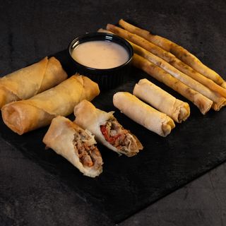 Party mix spring rolls