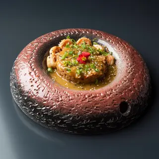 Curry shrimps rice