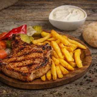 Meniu cotlet de porc fragezit