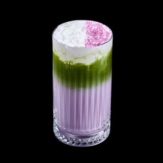 Ube Lavender Iced Matcha
