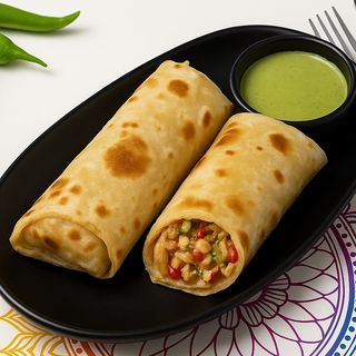 Ruladă de Pui în Naan / Naan chicken roll