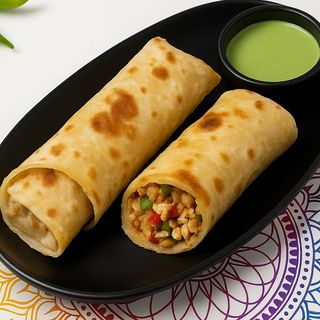 Ruladă de Ou în Naan / Naan Egg Roll