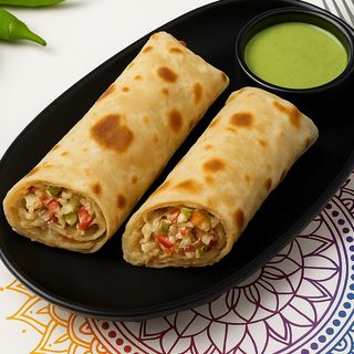 Ruladă de Legume în Naan / Naan Vegetables Roll