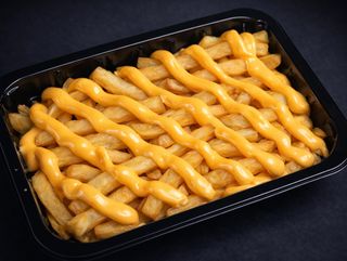 Cartofi prăjiți cu brânză cheddar