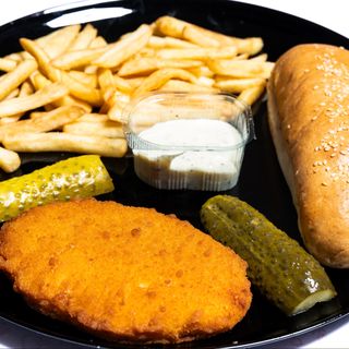 Meniu șnițel de pui