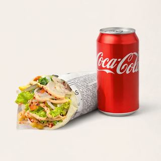 Shaorma de pui 610g+Bautura 0.330ml