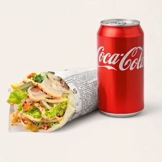 Shaorma de pui 490g+Bautura 0.330ml