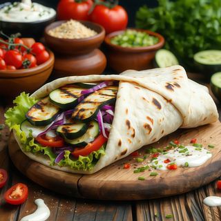 Shaorma mare vegetarian