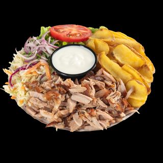 Kebab de vita si curcan farfurie medie