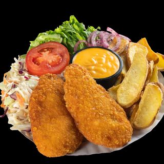 Snitel crispy la farfurie