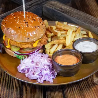 Burger Due Fratelli cu cartofi prajiti(Angus)
