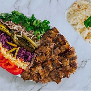 Farfurie vita cu orez mica