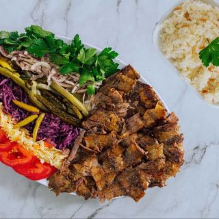 Farfurie vita cu orez mare