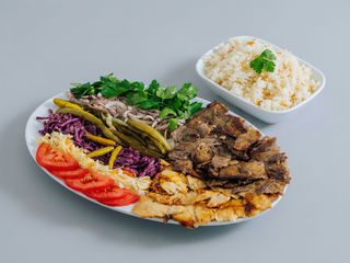 Farfurie amestec cu orez mare