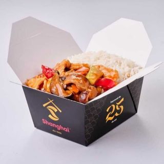 Pui cu Legume, Bambus si Ciuperci Shiitake