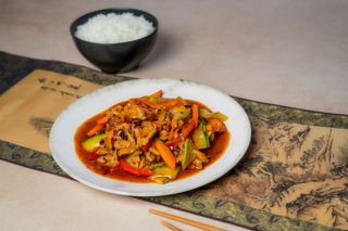 Piept de pui Sichuan (iute)