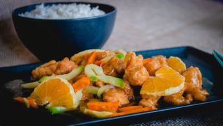 Piept de pui cu portocale