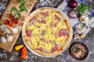 Pizza Carbonara mica