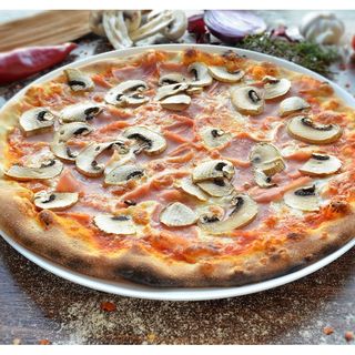 Pizza Prosciutto Funghi Ø32cm +1 Sos la alegere
