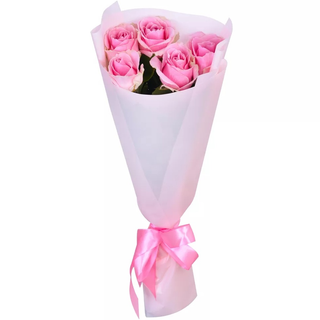 Buchet cu 5 trandafiri roz
