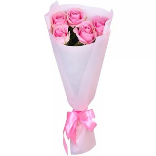 Buchet cu 5 trandafiri roz 