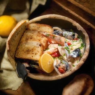 Tigaie picanta cu fructe de mare