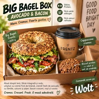 BIG BAGEL BOX – AVOCADO & BACON