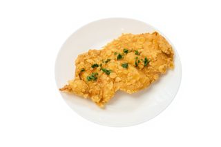 Șnițel de pui în crustă de porumb