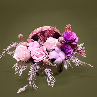Aranjament cu flori de sapun Pink