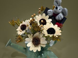 Aranjament in stropitoare cu flori uscate