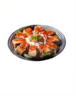 Rulou cu vita bulgur si iaurt (beyti kebap)