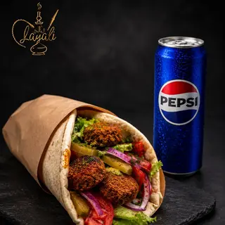 Sandwich falafel + PEPSI