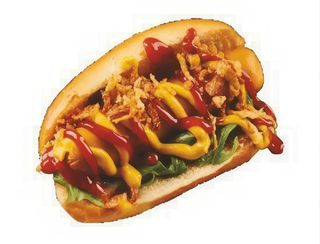 Cocorici hotdog cu ceapă crocantă