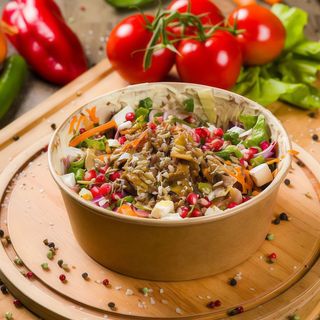 Fitness salad cu vitel si curcan