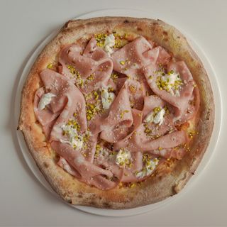 Pizza mortadella si fistic Ø 32cm