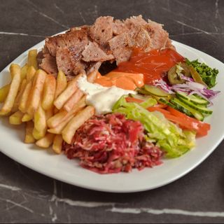 Shaorma la farfurie pui + chifla