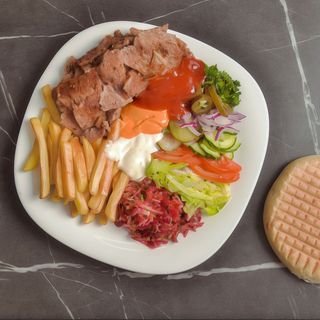 Shaorma la farfurie vita + chifla