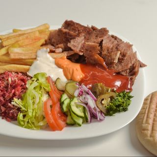 Shaorma la farfurie mixta + chifla