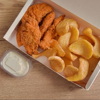 Crispy picant + cartofi spirala