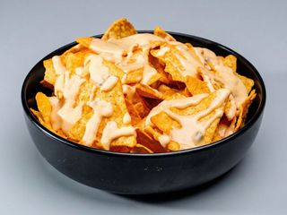 Nachos salsa dip cheese