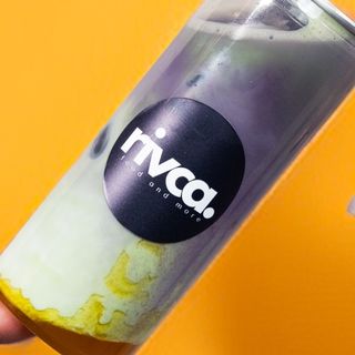 Iced Ube Matcha Latte