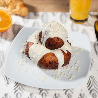 Papanasi cu ciocolata alba