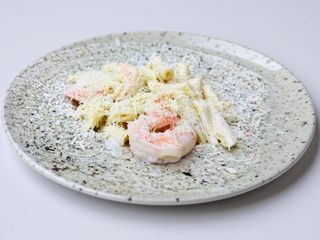 Penne cremoase cu creveti