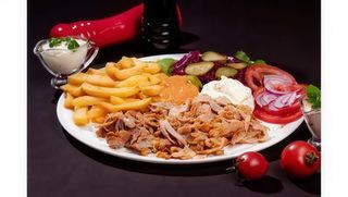 Shaorma de pui la farfurie + 1 Pepsi