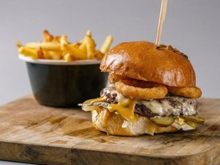 Blue Cheese burger [doar burger]